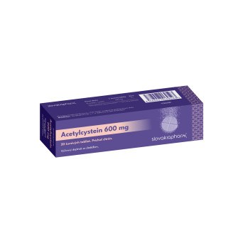 Acetylcysteín 600 mg 20 šumivých tabliet | NAC | Slovakiapharm