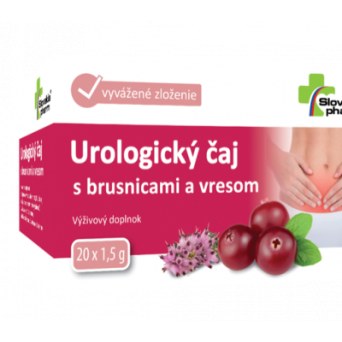Slovakiapharm Urologický čaj s brusnicami a vresom 20 x 1,5 g